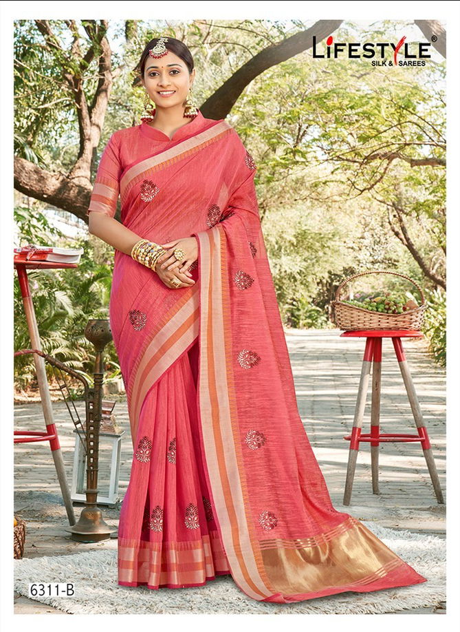 LIFESTYLE 6311 Wedding Wear Wholesale Designer Sarees Catalog